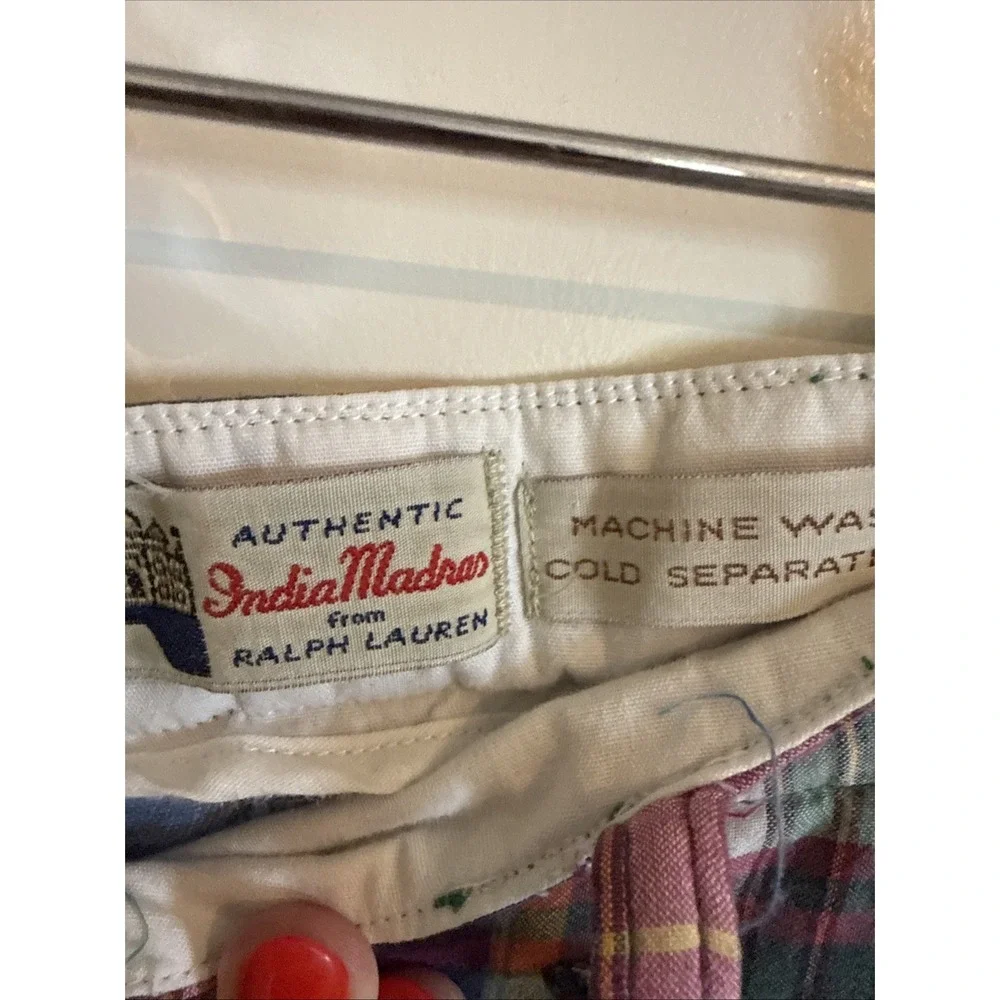 Polo Ralph Lauren Authentic Indian Madras Plaid Men's Shorts 46B